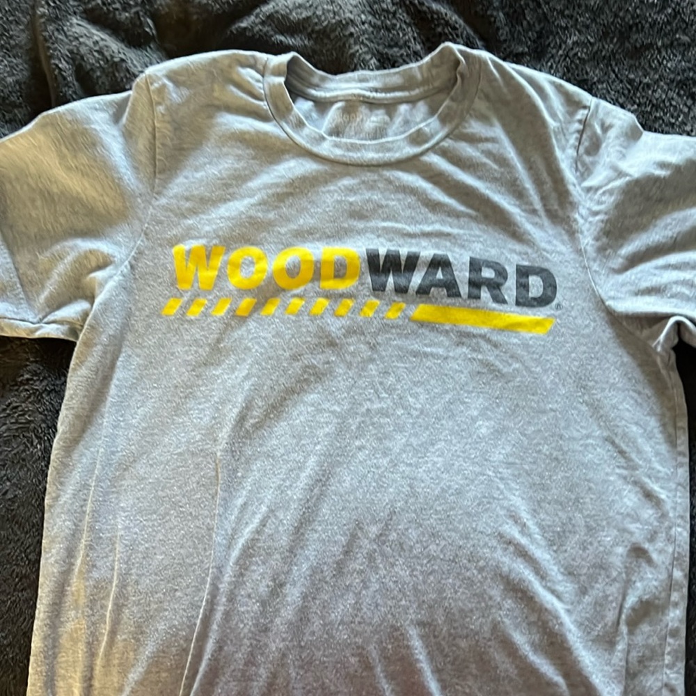 Woodward t-shirt.